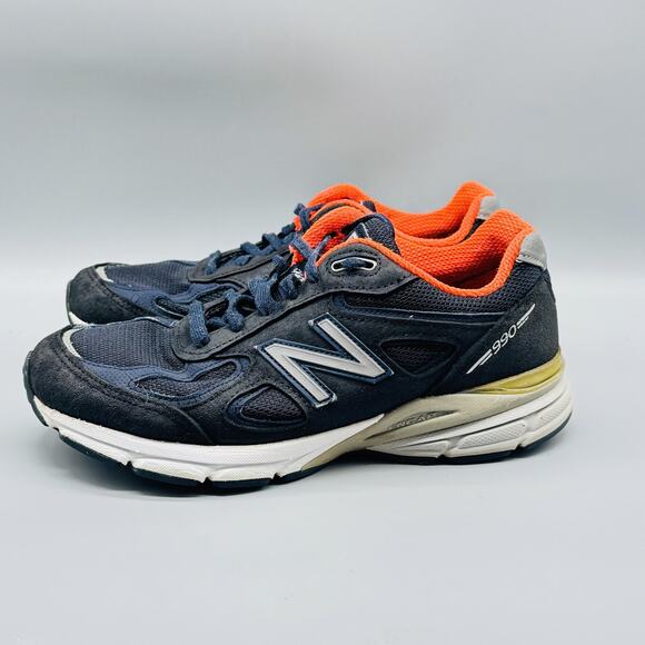 New Balance Shoes Womens 7 Blue 990v4 Running Athletic Sneakers Trainers - Picture 5 of 13